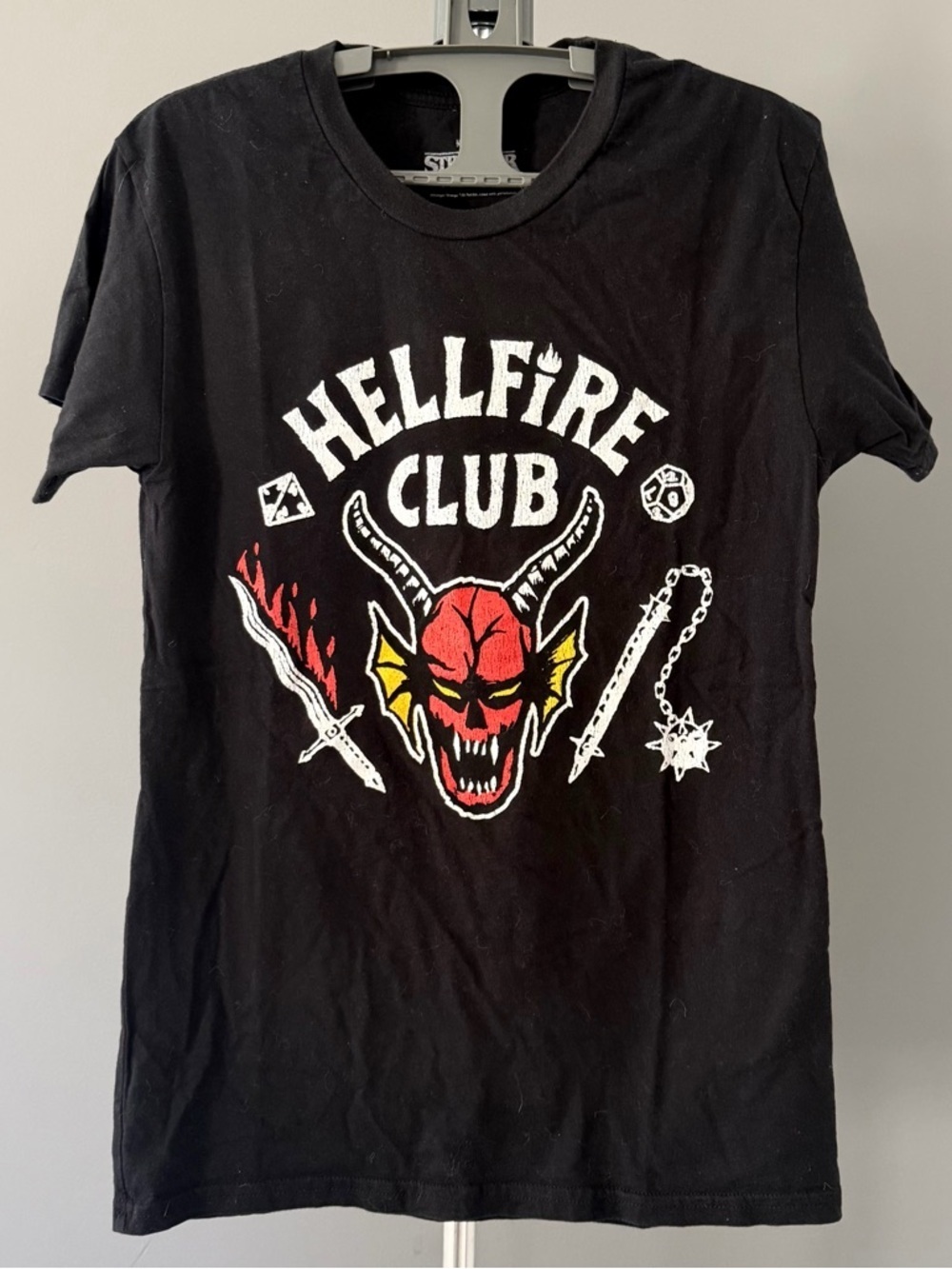 Stranger Things 4 Hellfire Club Skull & Weapons T-Shirt